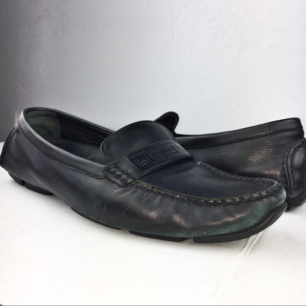 Bally Dark Leather Loafers